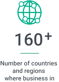 Terumo’s impressive global reach Located in over 160 nations, Terumo has 30,000-plus associates.