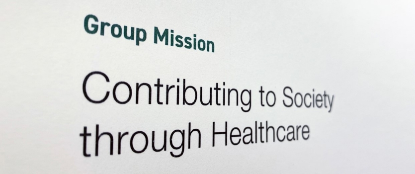 Our Group Mission of Contributing to Healthcare through Society is unchanging.